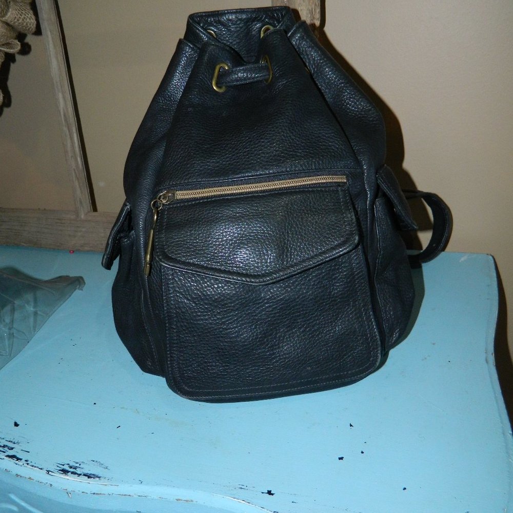 Vintage Fossil Pebble Backpack Sling Purse